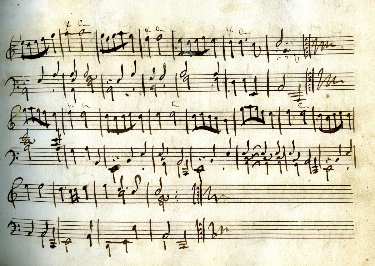 Partition manuscrite de Jean-Baptiste Lully
